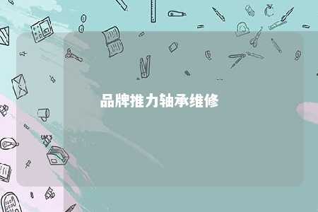 品牌推力轴承维修 